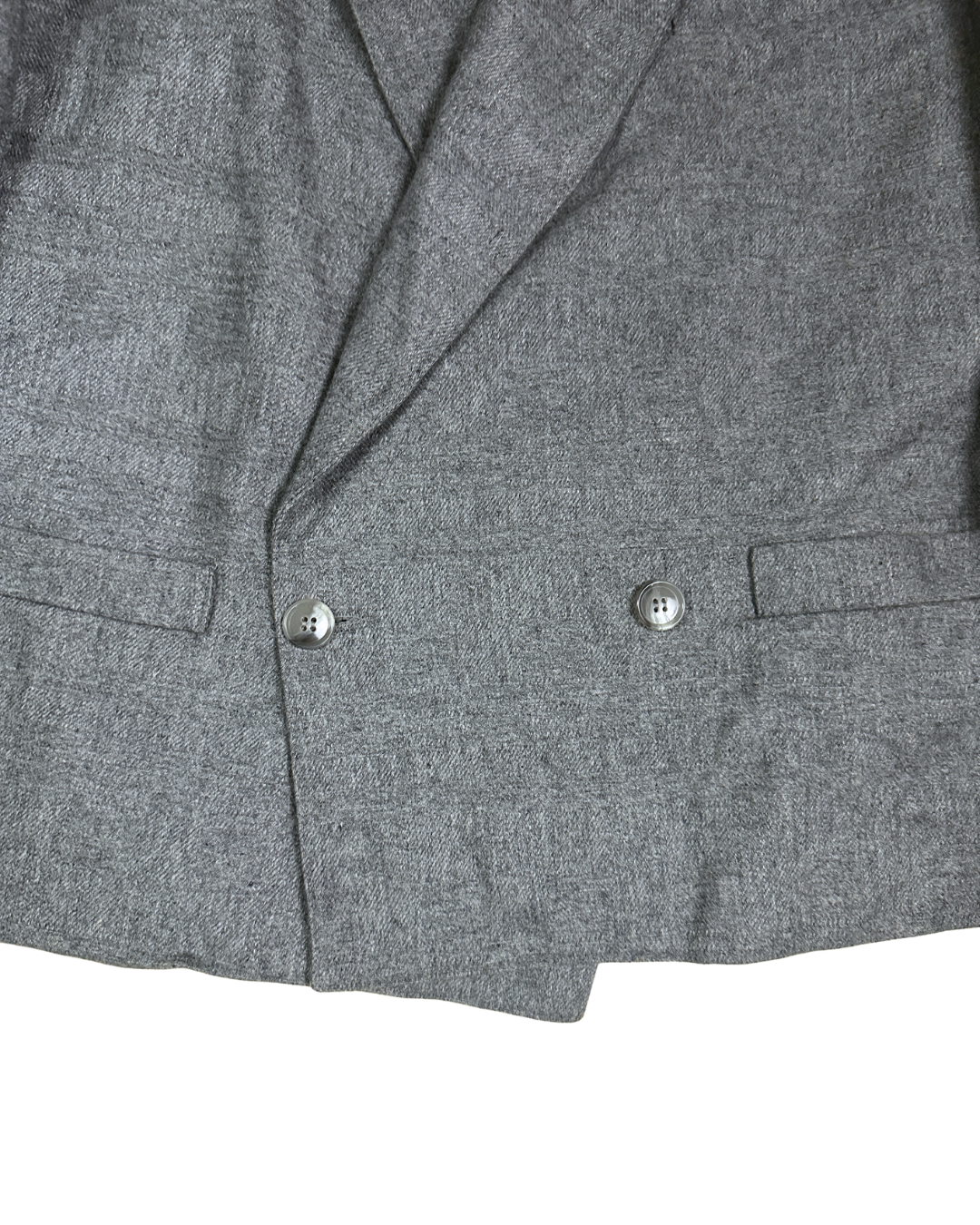Club de France Double-Breasted Cropped Blazer