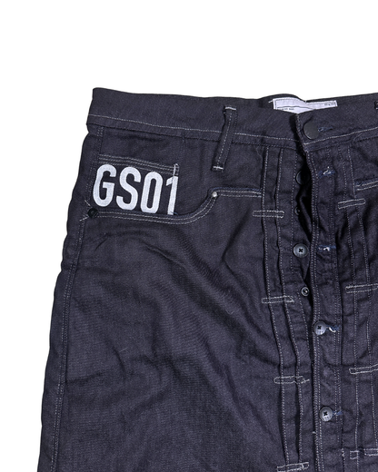 G-Star Raw Button Down Denim Skirt - Size 33
