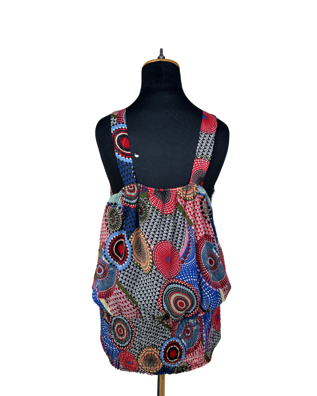 Retro Embellished Blouson Tank Top