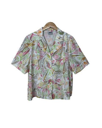 Karting Abstract Shirt with Shoulder Pads  - Women's Large to XL