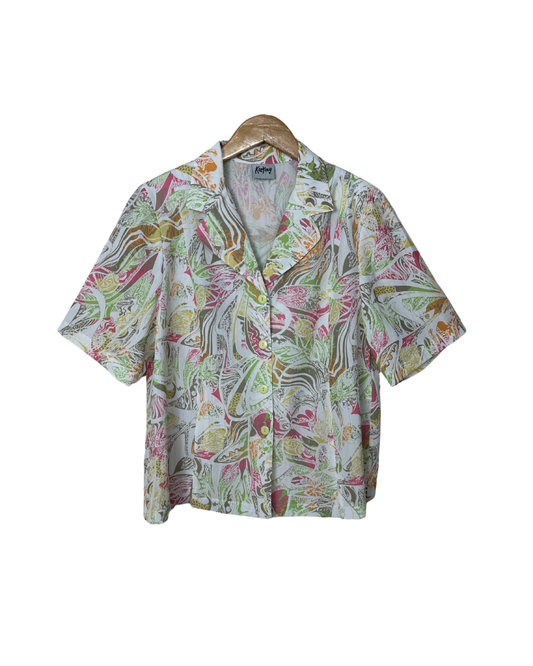 Karting Abstract Shirt with Shoulder Pads  - Women's Large to XL