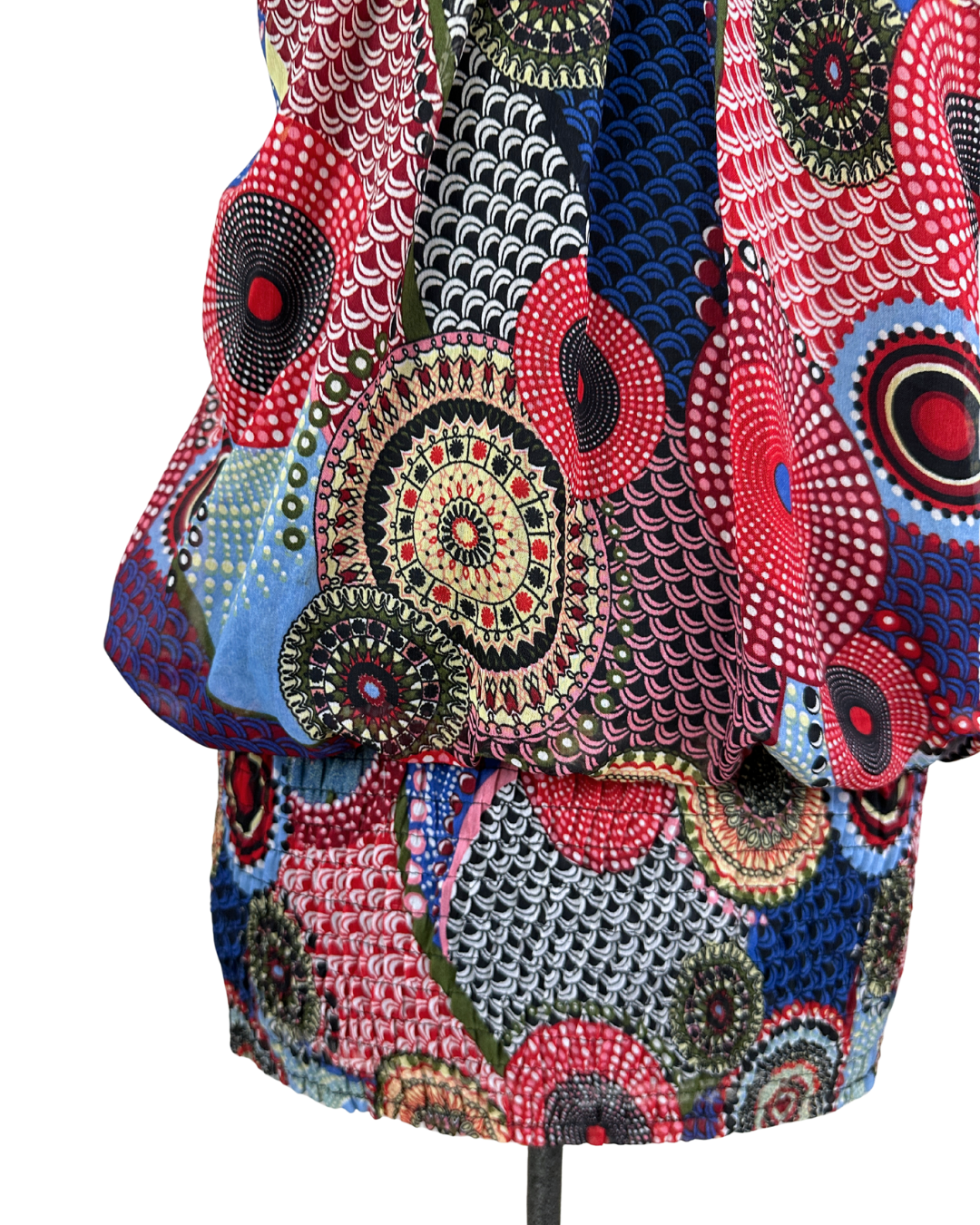Retro Embellished Blouson Tank Top