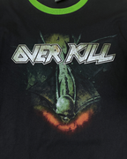 Overkill "For Those Who Bleed Green & Black" Thrash Metal Ringer T-Shirt