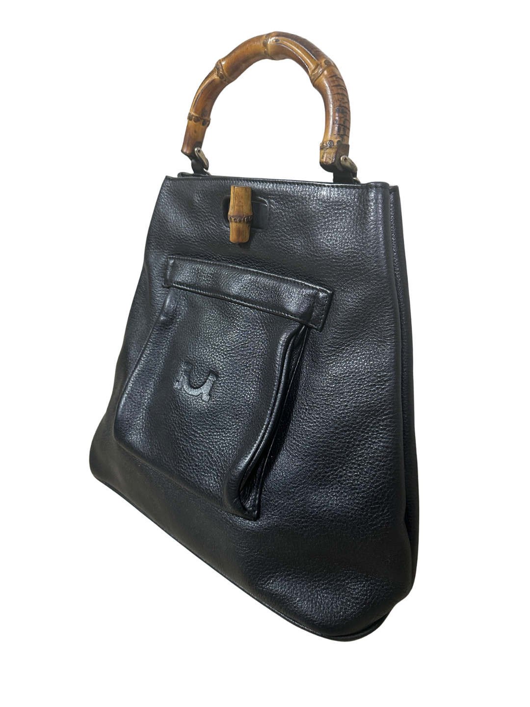 Moments Genuine Leather Bamboo Handbag