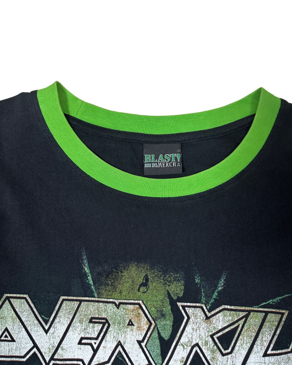Overkill "For Those Who Bleed Green & Black" Thrash Metal Ringer T-Shirt