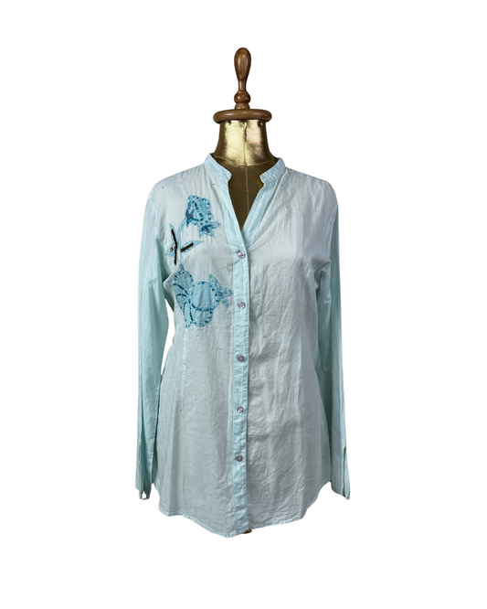 Tout Simplement Long Sleeve Embroidered Women's Shirt