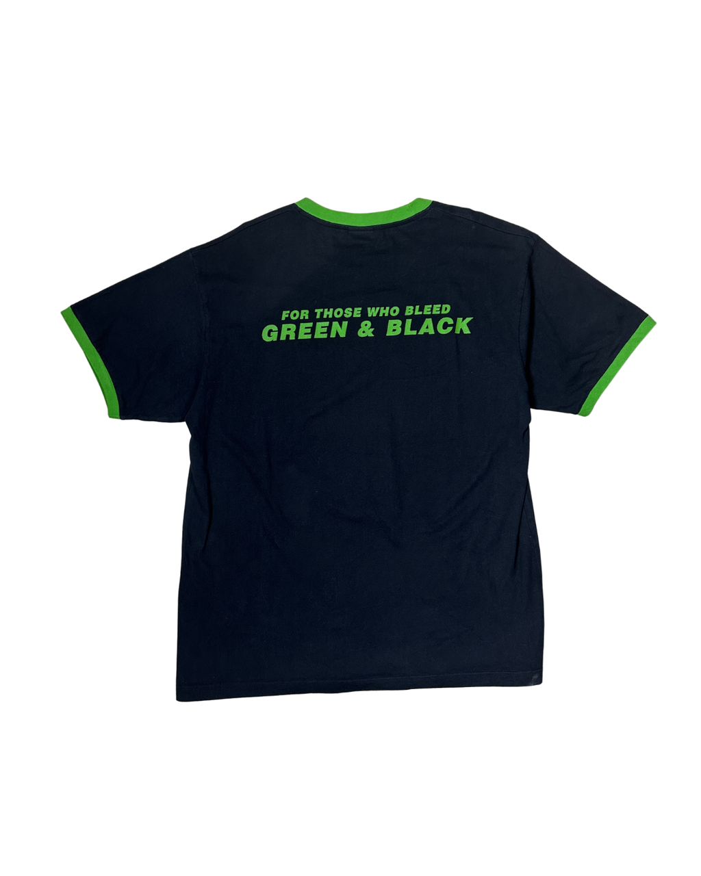 Overkill "For Those Who Bleed Green & Black" Thrash Metal Ringer T-Shirt