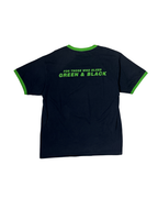 Overkill "For Those Who Bleed Green & Black" Thrash Metal Ringer T-Shirt