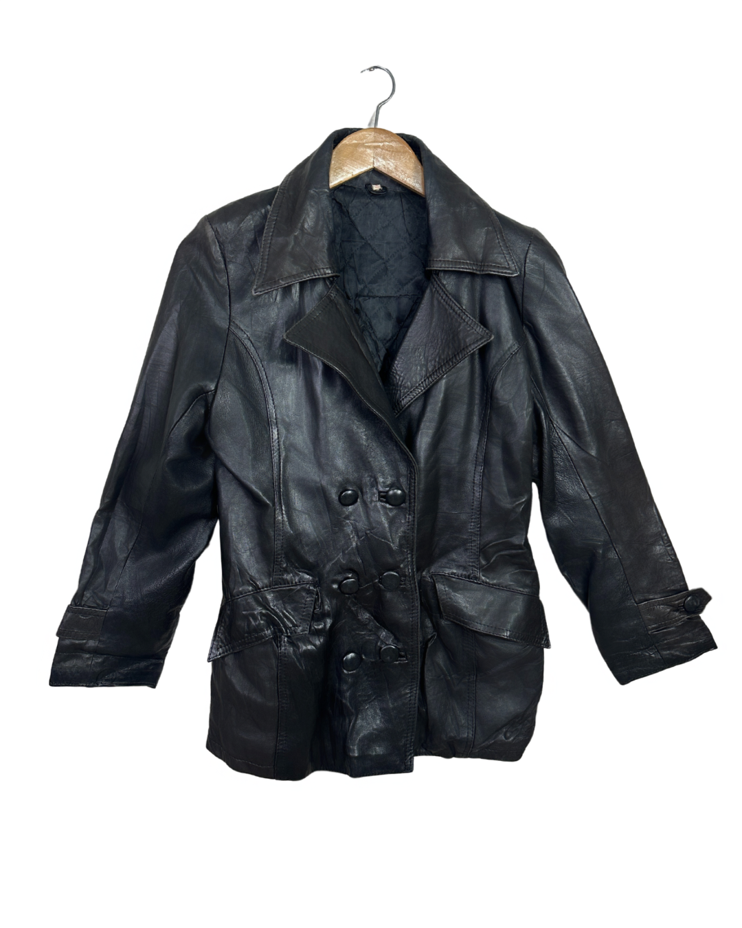 Black Women’s Genuine Leather Jacket - Small