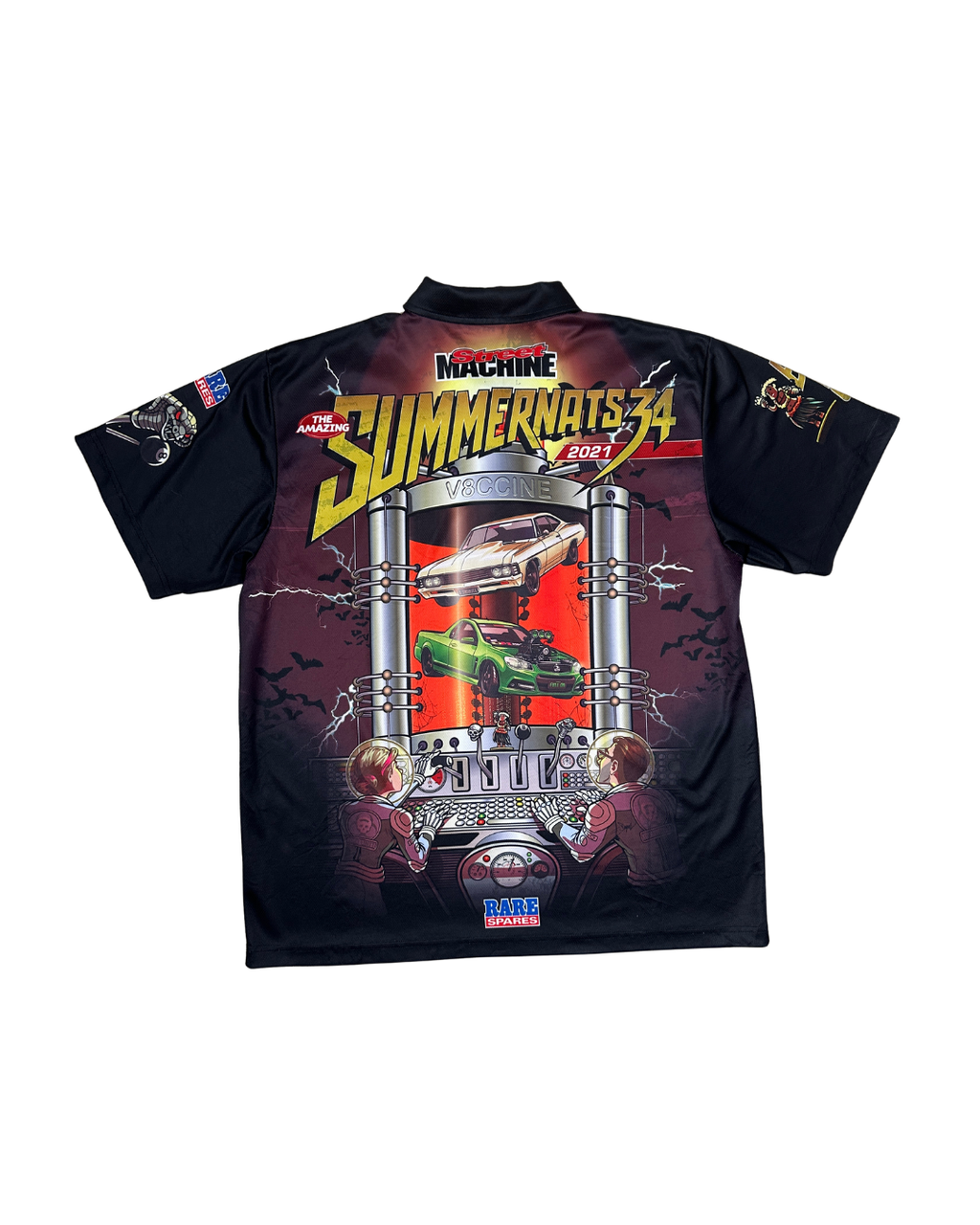 Street Machine Summernats V8CCINE Sublimated Polo Shirt