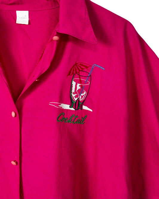 Vintage 80s Cocktail Shirt 3XL