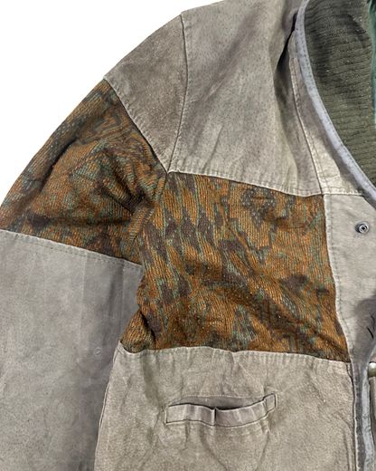 Vintage Genuine Suede Leather Bomber Jacket