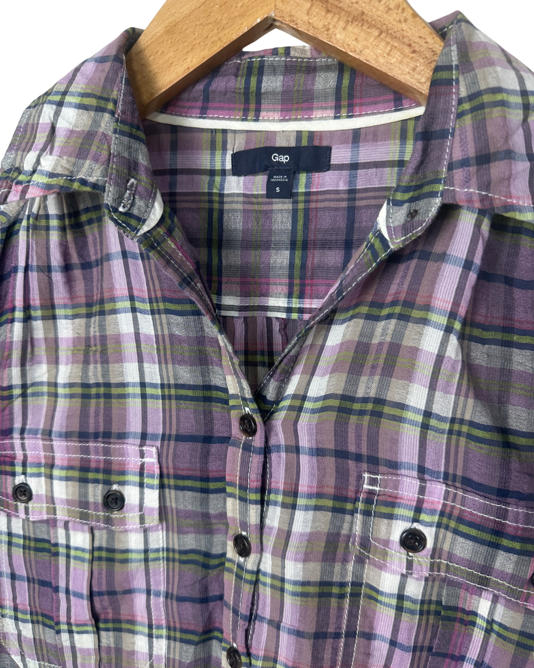 Gap Plaid Women's Shirt - Small