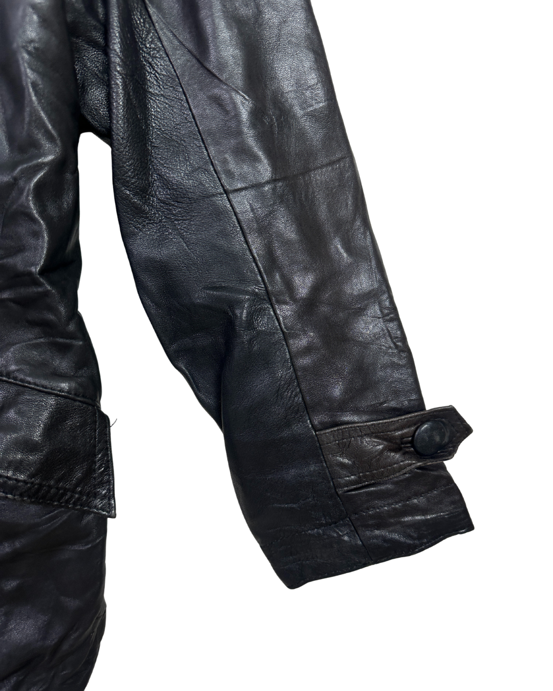 Black Women’s Genuine Leather Jacket - Small