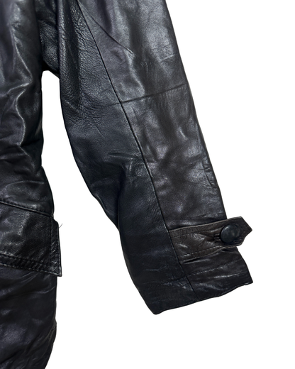 Black Women’s Genuine Leather Jacket - Small