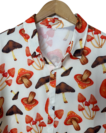 Shrooms Print Shirt XL