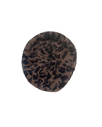 Fuzzy Leopard Print Beret