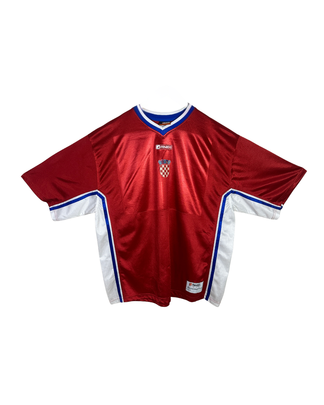 Vintage Early 2000s AND1 Croatia National Basketball Team Mate Skelin Warm-Up Shirt