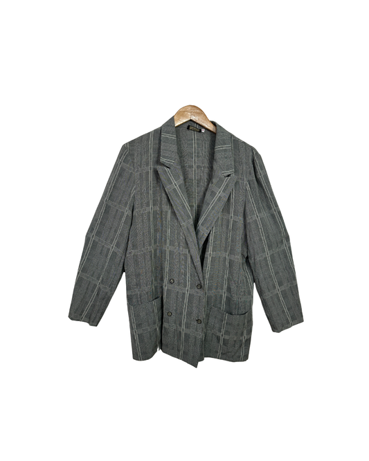 O-Batel Lightweight Plaid Women's Shirt-Blazer
