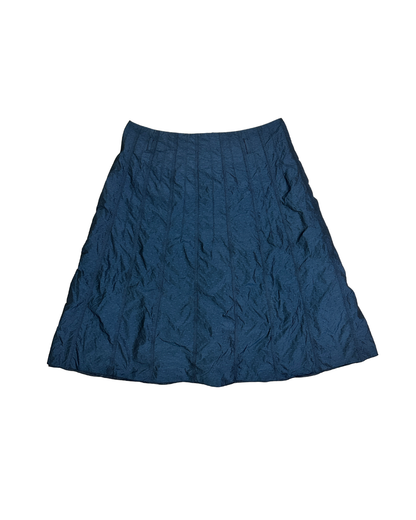Promiss Teal Textured Midi Skirt - Size 40