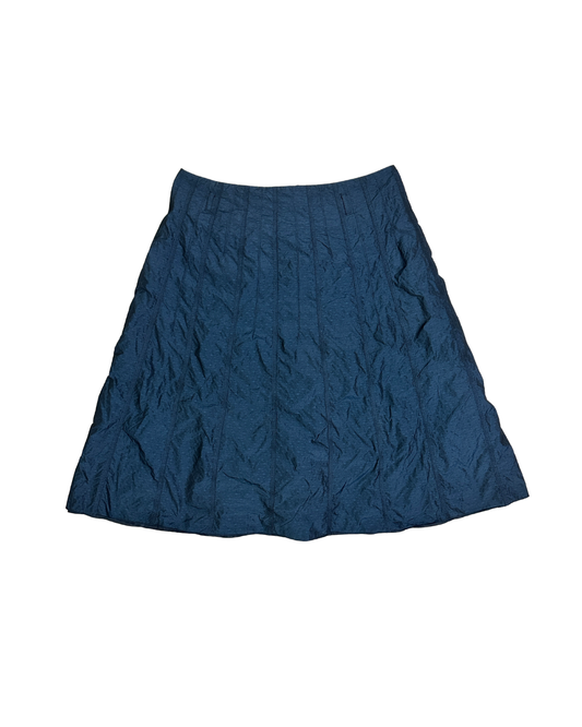 Promiss Teal Textured Midi Skirt - Size 40
