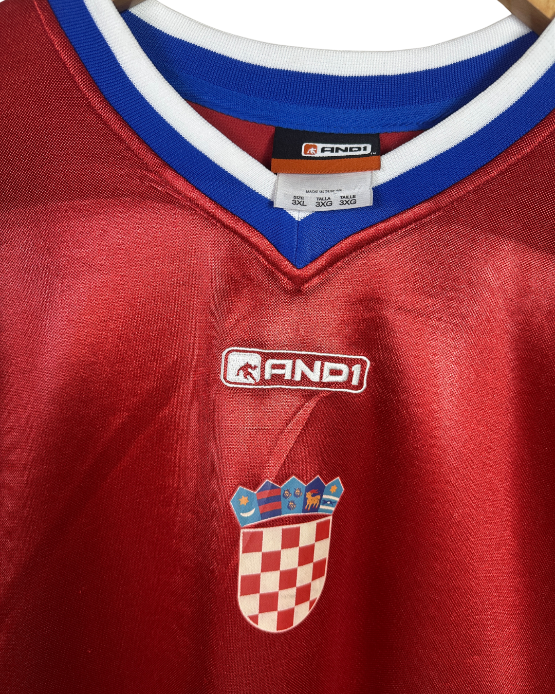 Vintage Early 2000s AND1 Croatia National Basketball Team Mate Skelin Warm-Up Shirt