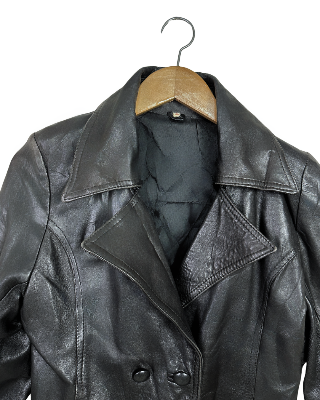 Black Women’s Genuine Leather Jacket - Small