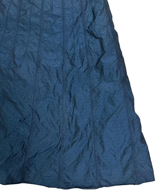 Promiss Teal Textured Midi Skirt - Size 40