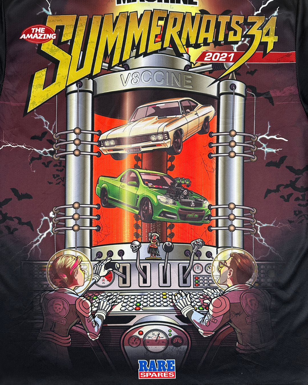 Street Machine Summernats V8CCINE Sublimated Polo Shirt