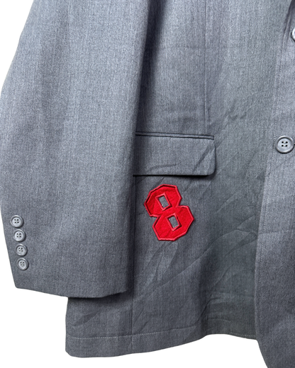 Campus United Grey Blazer w/ Patches – Varsity Street Style XL
