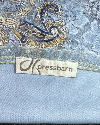 Dress Barn Brocade Fish Hook Closure Corset-Style Top