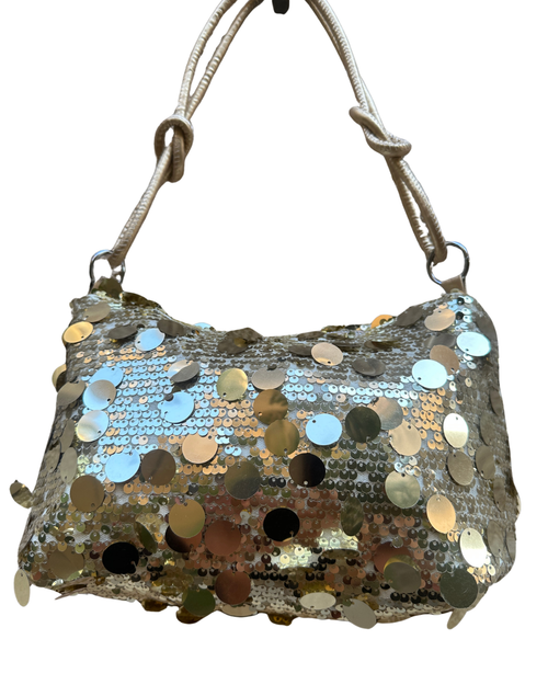 Y2K Sequin Gold Shoulder Bag