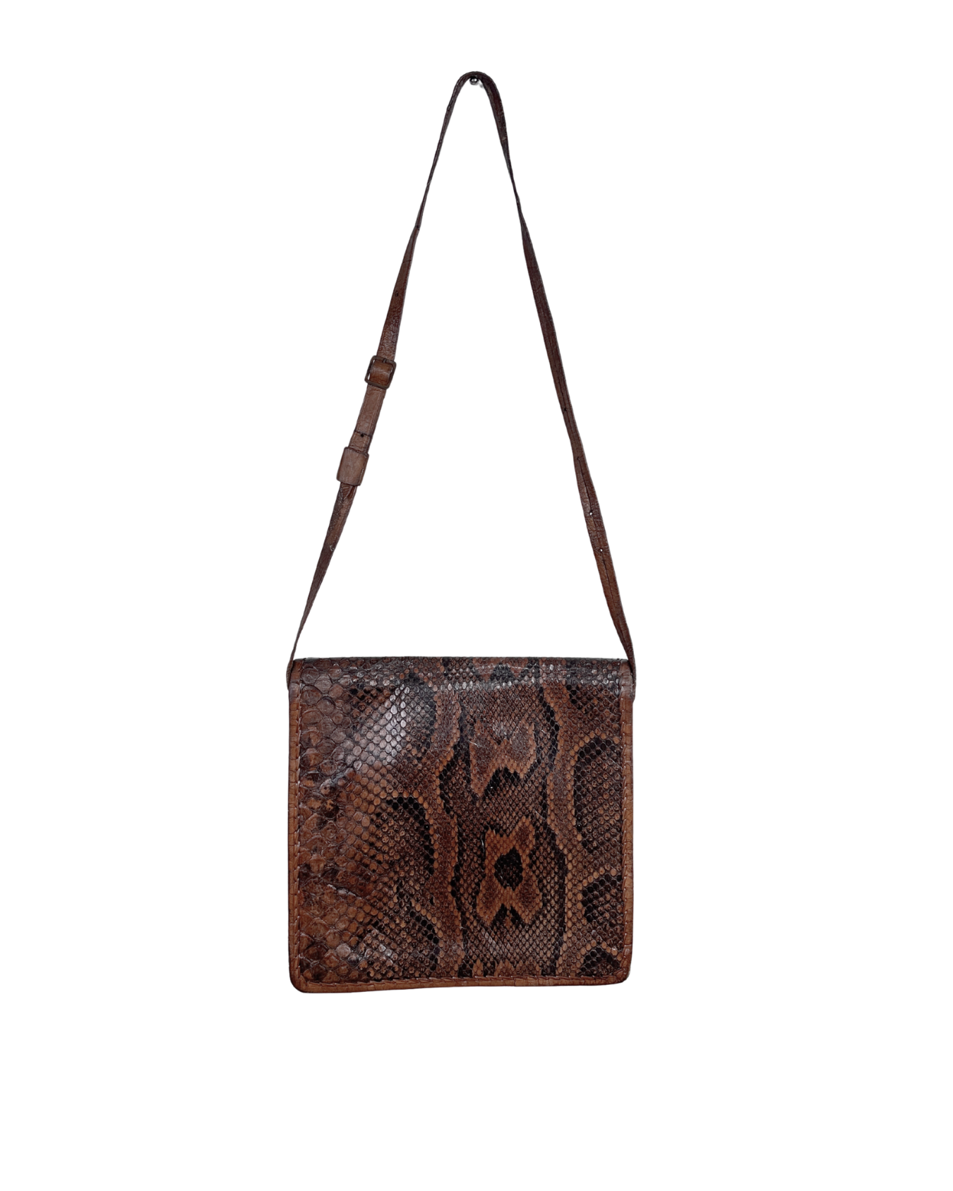 Vintage Genuine Snake Skin Flap Bag