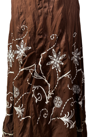 Maxi Floral Layered Skirt