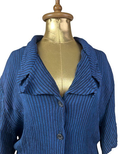 Exposé Blouse w/ Tie-Back Detail & Shoulder Pads 3XL