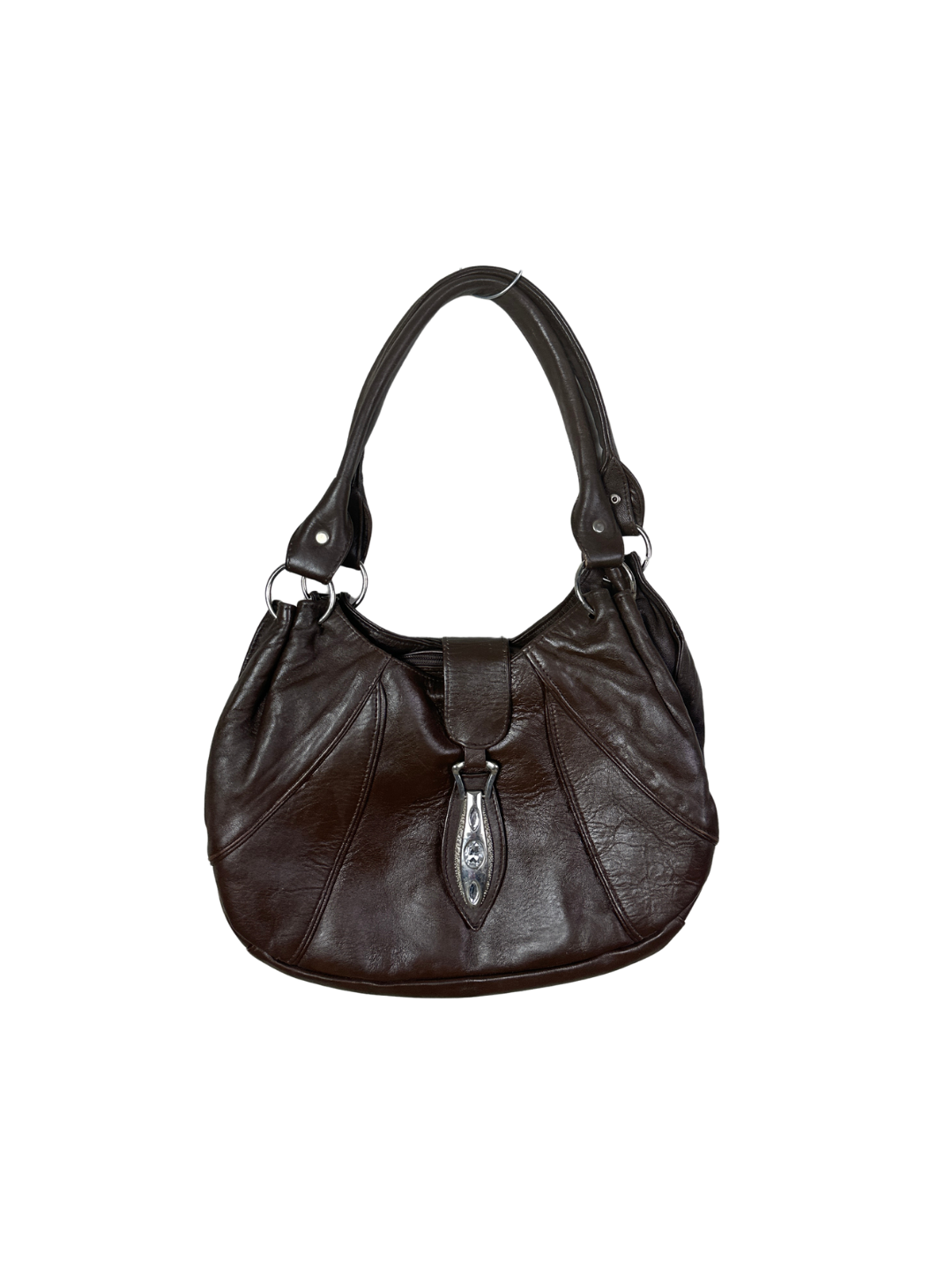 Vintage Brown Genuine Leather Shoulder Bag