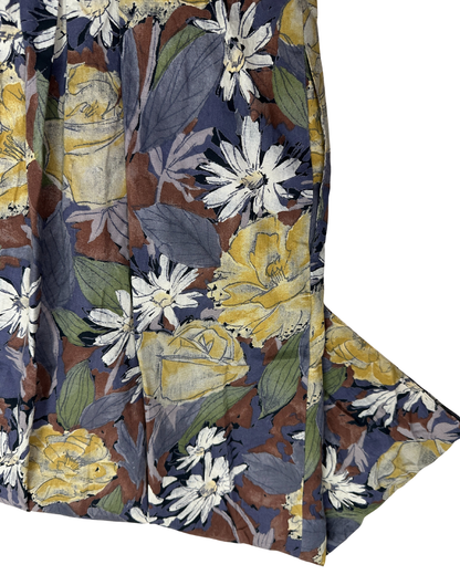 Vintage Floral Skirt Large