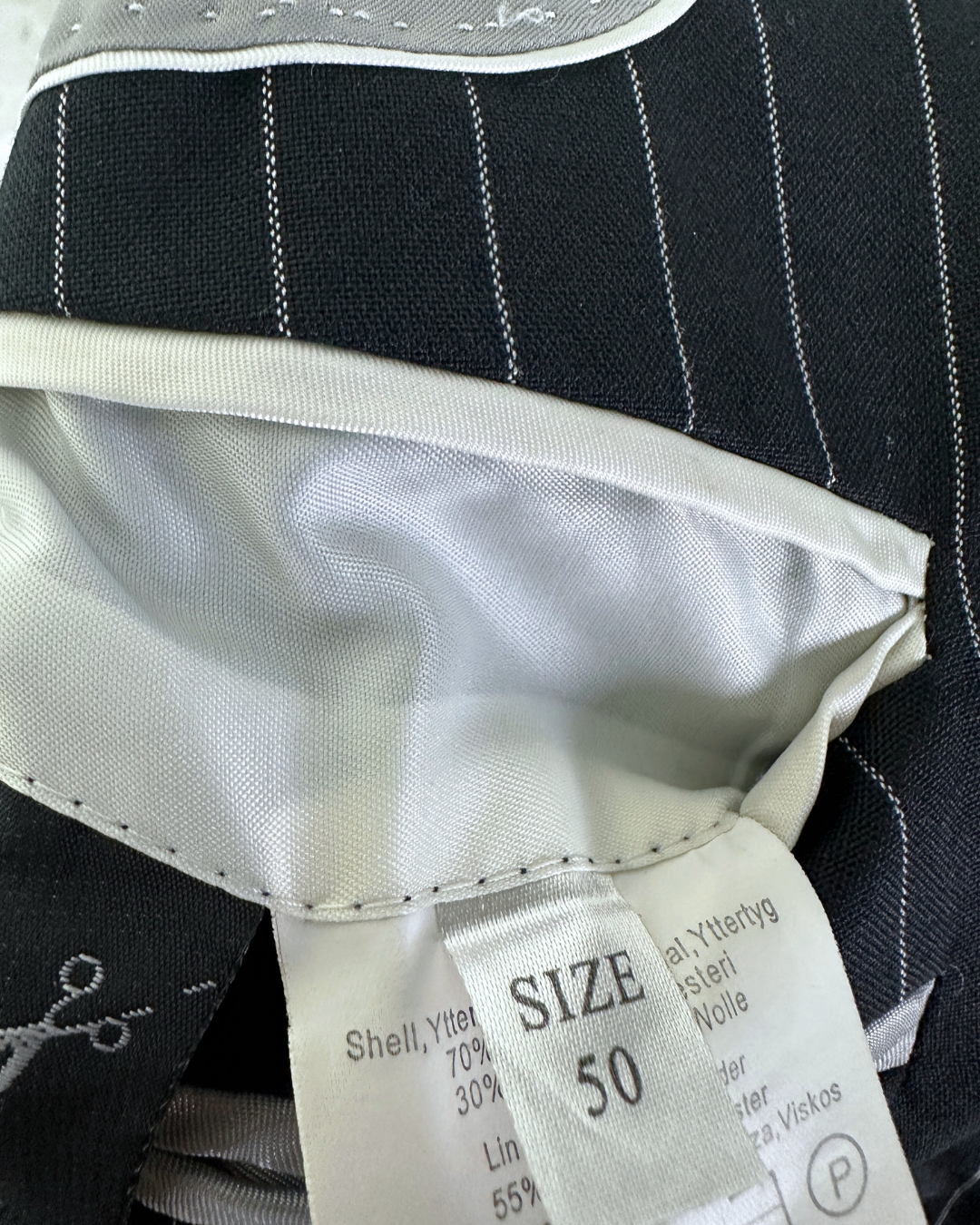 Batistini Striped Wool-Blend Full Suit - Size 50