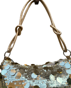 Y2K Sequin Gold Shoulder Bag