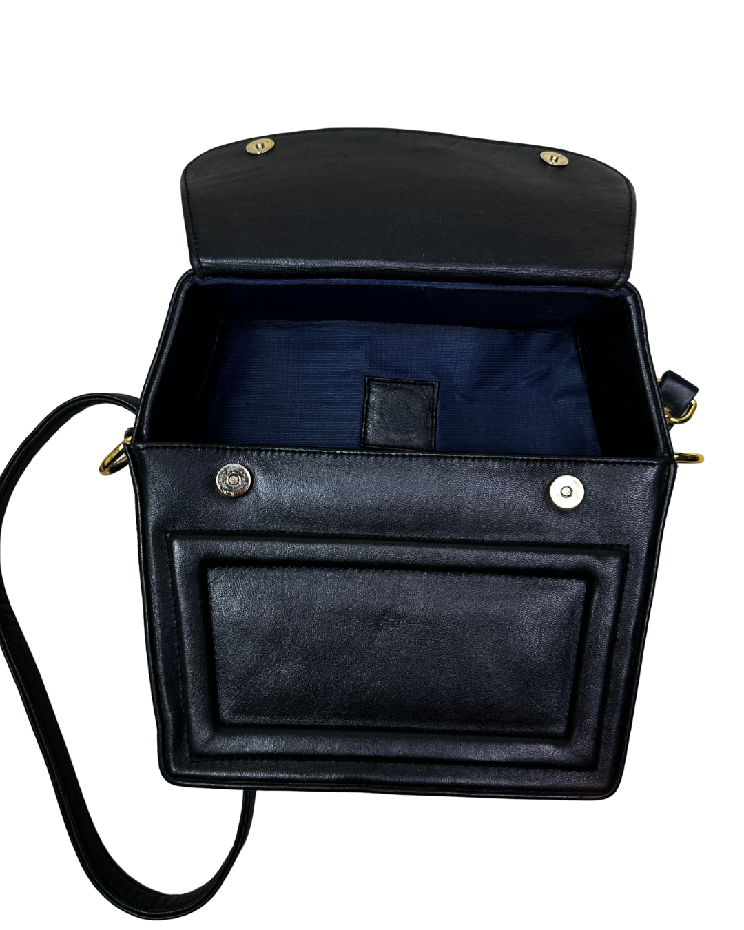 Vintage Genuine Leather Handbag with Removable Crossbody Strap