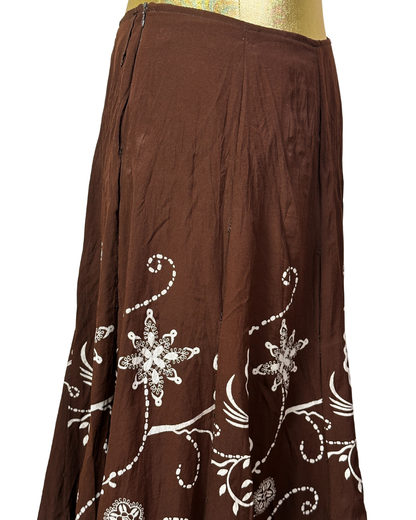 Maxi Floral Layered Skirt