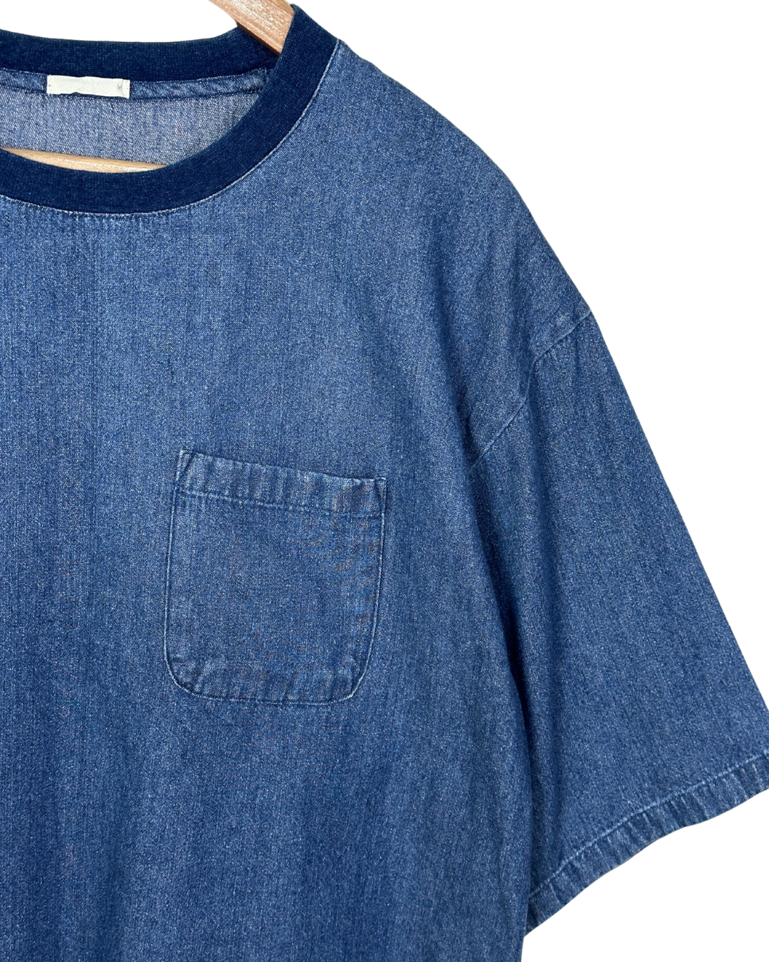 Vintage Oversized Denim T-shirt Medium