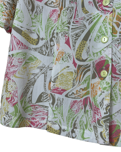 Karting Abstract Shirt with Shoulder Pads  - Women's Large to XL