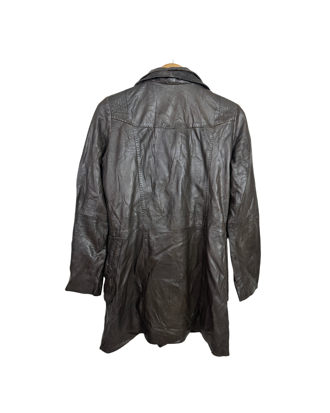 One Step Brown Sheep Leather Women's Coat