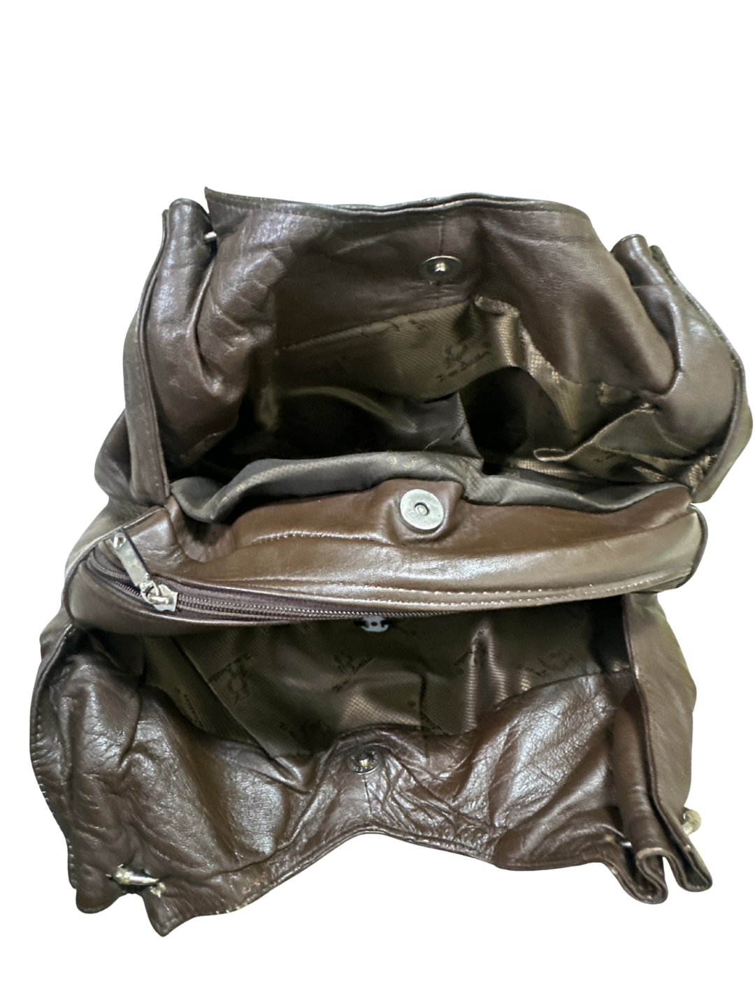 Vintage Brown Genuine Leather Shoulder Bag