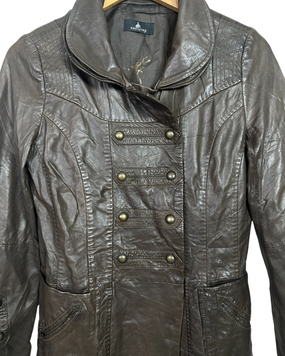 One Step Brown Sheep Leather Women's Coat