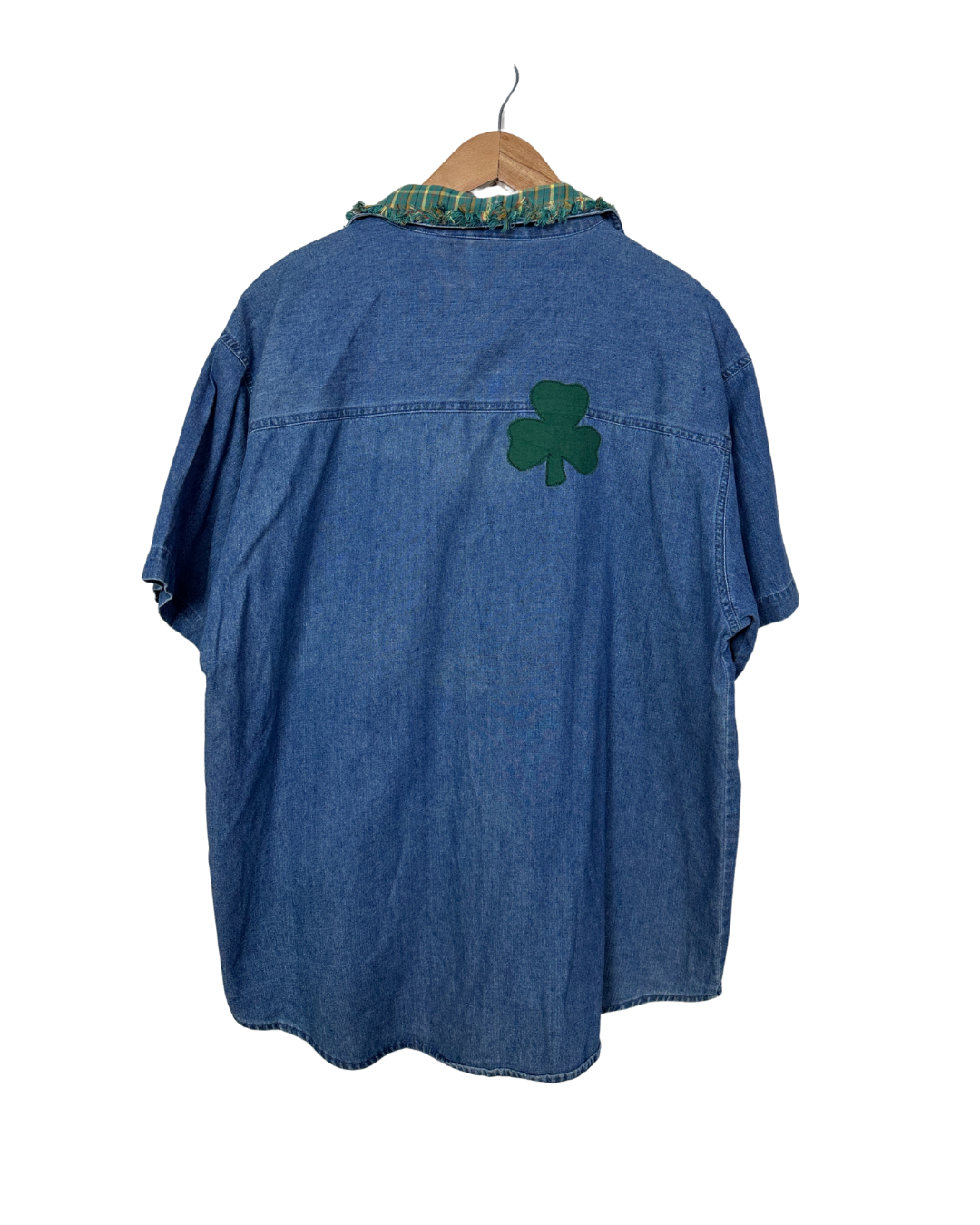 Vintage PTNV Denim Shirt with Appliqué Details XL
