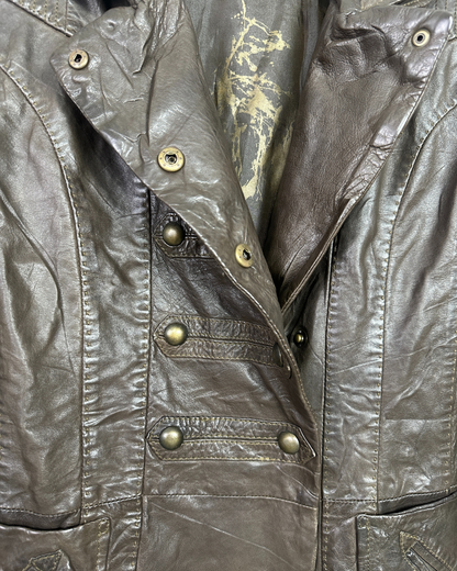 One Step Brown Sheep Leather Women's Coat