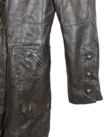 One Step Brown Sheep Leather Women's Coat