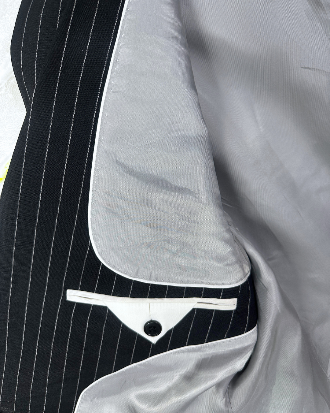Batistini Striped Wool-Blend Full Suit - Size 50